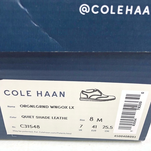 Cole Haan Original Grand Lux Wingtip Oxford Leather Shoes - Picture 9 of 13